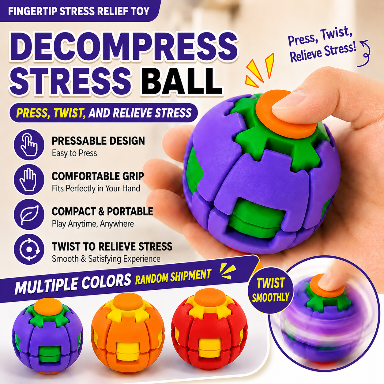 Stress Relief Fidget Ball